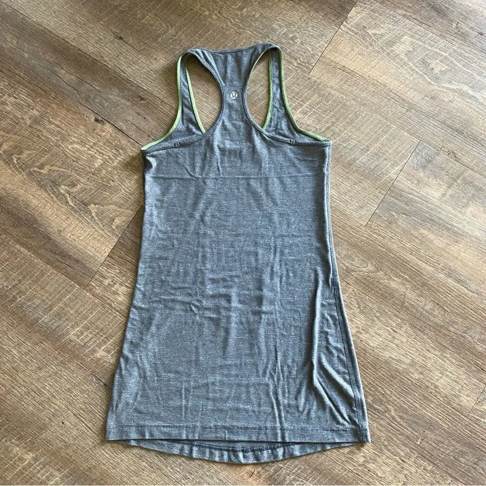 Lululemon Cool Racer Back Tank Top CRB Heather Gray 6